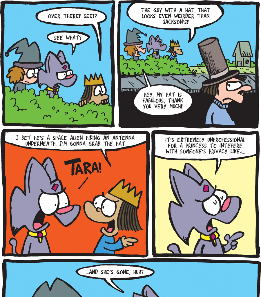 The Fuzzy Princess - Episode 282, Page 1: 2018-07-06-More Hat Jokes